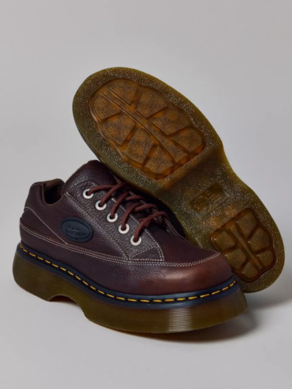 Grizzly Dark Brown~ Dr. Martens BUZZ 5-Eye Leather Shoes MSRP$210 CUTE &CHIC - Picture 3 of 16